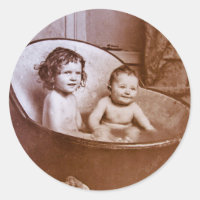 Vintage Babybadezeit