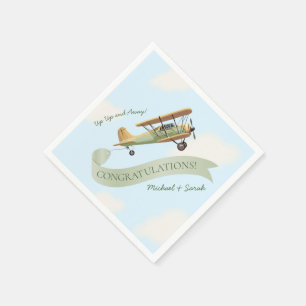 Vintage Babydusche Serviette