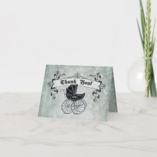 Vintage Babydusche Vielen Dank Anmerkung II Dankeskarte