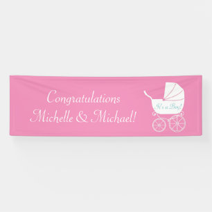 Vintage-Babykorbspritzparty Schön Banner