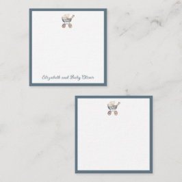 Vintage Babyträgt Mitteilungskarte