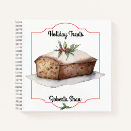 Vintage Bäckerei Spiralrezeptur Notebook Notizbuch