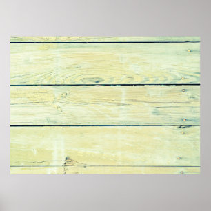 Vintage background from a wooden shabby plank. Ton Poster