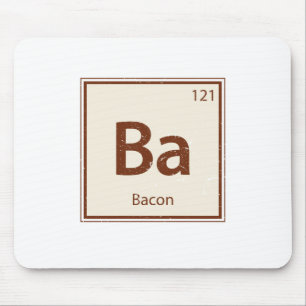 Vintage-BACON-Periodensystem Mousepad