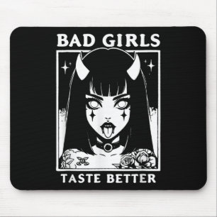 Vintage Bad Girls Gönnen Liebhaber von Tattoos Mousepad