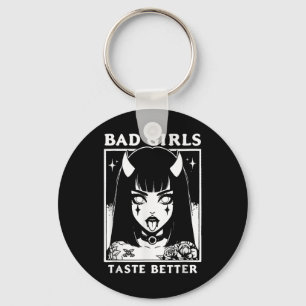 Vintage Bad Girls Gönnen Liebhaber von Tattoos Schlüsselanhänger