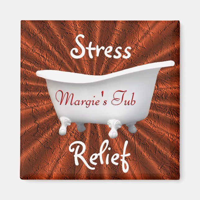 Vintage Badewanne anpassen Magnet (Vorne)