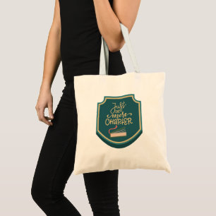 Vintage-Badge Clean-Tasche nur noch ein Kapitel Tragetasche