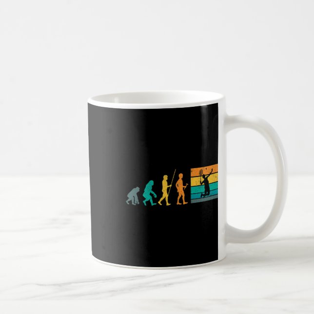 Vintage Badminton Evolution Shuttle Retro Badminto Kaffeetasse (Rechts)