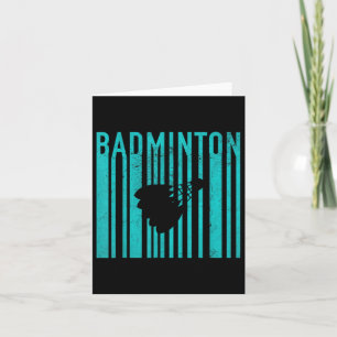 Vintage Badminton - Retro Badminton Spieler - Badm Karte