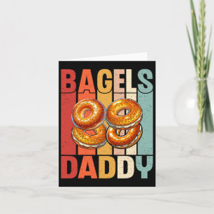Vintage Bagel Daddy - Vatertag Bagel-Liebhaber Pap Karte