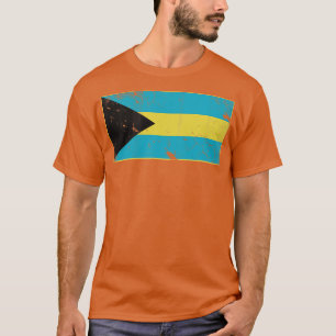 Vintage Bahamas Flag Zuhause Vacacation Family T-Shirt