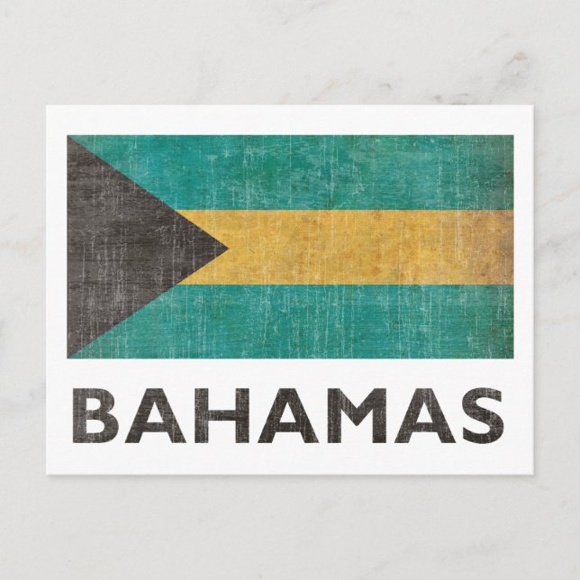 Vintage Bahamas Postkarte (Vorderseite)