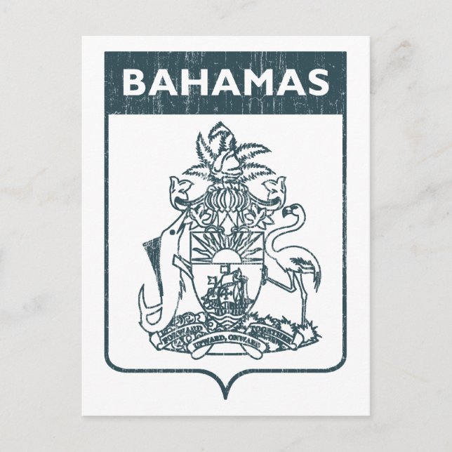 Vintage Bahamas Postkarte (Vorderseite)
