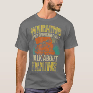 Vintage Bahn Funny Railroad Lokomotive Bahn T-Shirt