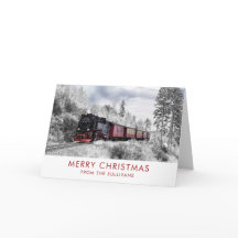 Vintage Bahn Winterweihnachtszene