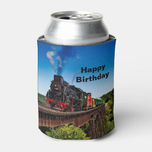 Vintage Bahnbrücke Foto Geburtstag Dosenkühler