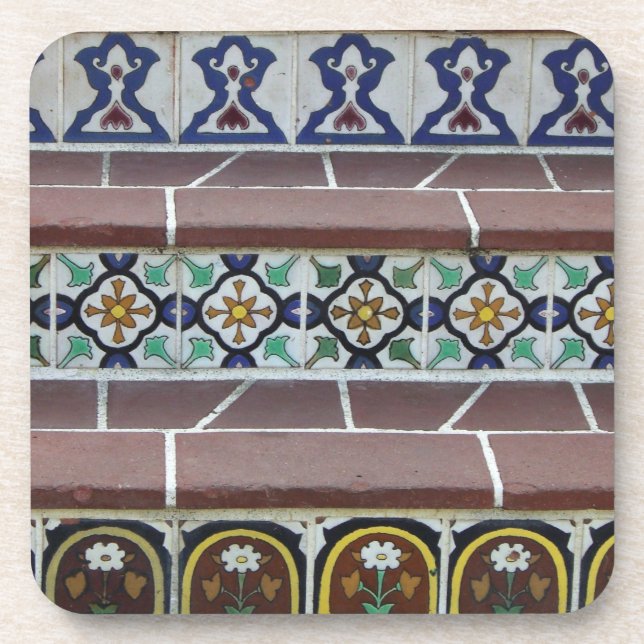 Vintage Bahnhöfe Untersetzer (Vorderseite)