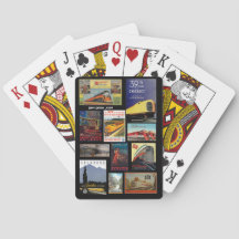 Vintage Bahnwerbekarten