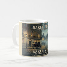 Vintage Baker Street London Reiseplakat