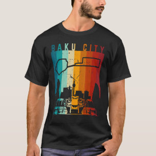 Vintage Baku City Formel-Rennstrecke Circuit Fan T-Shirt