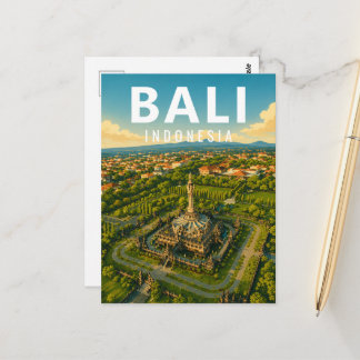 Vintage-Bali-Postkarte – Bajra-Sandhi-Monument Postkarte