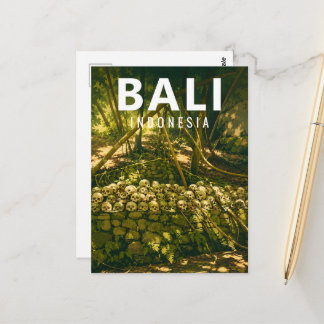 Vintage Bali Postkarte – Trunyan Schädel Friedhof
