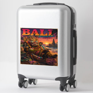 Vintage Bali Sonnenuntergang Tropische Wandkunst Aufkleber
