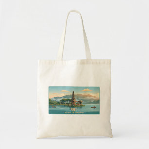 Vintage Bali Ulun Danu Beratan See-Tempel Reise Tragetasche