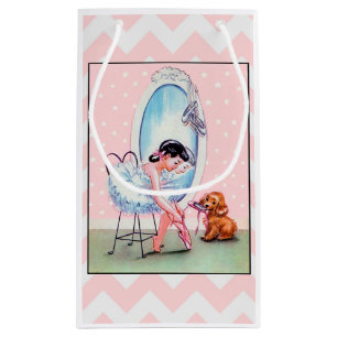 Vintage-Ballerina-Geschenktasche Kleine Geschenktüte