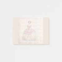 Vintage Ballerina Girl in einem rosa Tutu