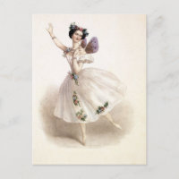 Vintage Ballerina mit Märchenflügeln