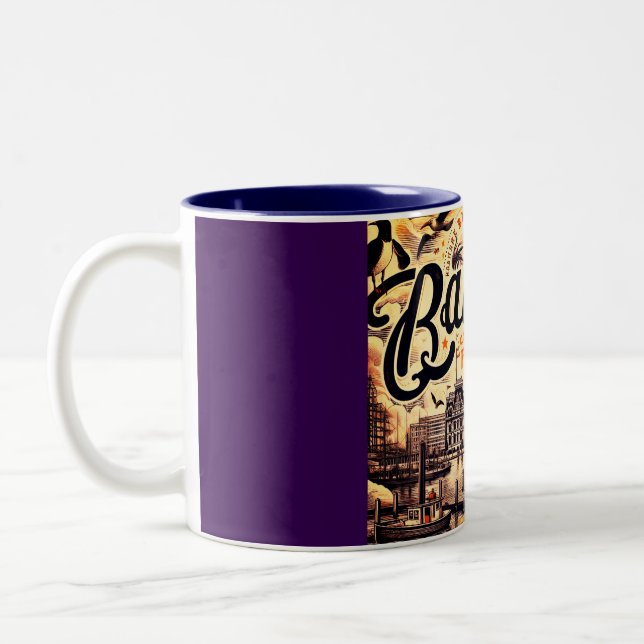 Vintage Baltimore Harbor Tasse (Links)