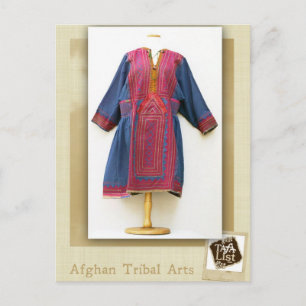 Vintage Baluchi-Kleid Postkarte