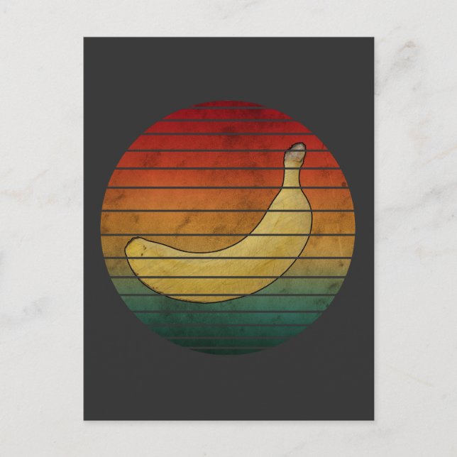 Vintage-Banane-Frucht Postkarte (Vorderseite)