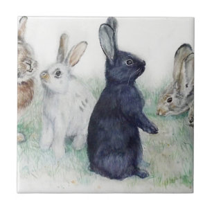 Vintage Banden, glückliche Ostern Fliese