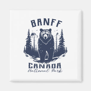 Vintage Banff National Park Kanada Souvenir Wander Magnet