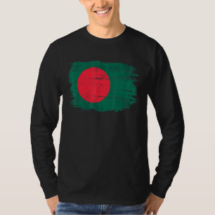 Vintage Bangladesch-Flagge für Bangladeshi   T-Shirt
