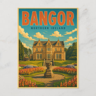Vintage Bangor Nordirland Geschenke und Souvenirs Postkarte