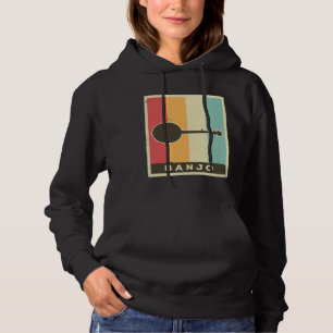 Vintage Banjo Player Music Retro 6 Hoodie