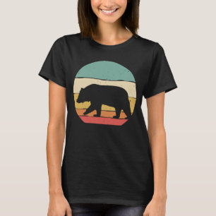 Vintage-Bär für Retro-Wildtier-Grisly-Braun B T-Shirt
