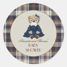 Vintage-Bär-Mädchen-Baby-Party