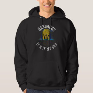 Vintage Barbados-Fahne in meinem DNA-Barbadian Hoodie