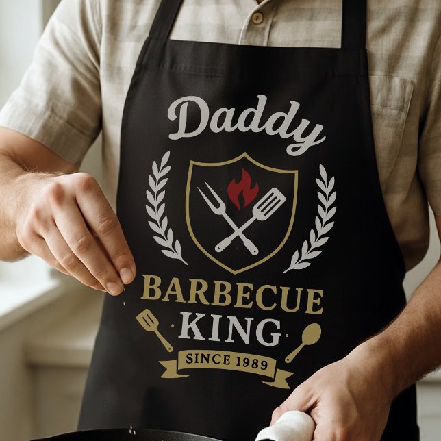 Vintage Barbecue King Daddy BBQ Schürze (Von Creator hochgeladen)