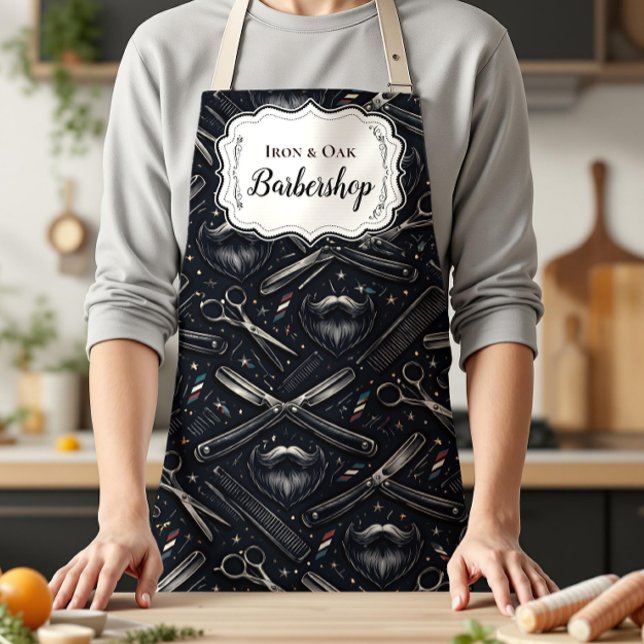 Vintage Barber Shop Tools Style Schürze (Von Creator hochgeladen)