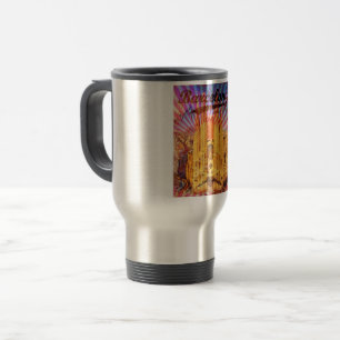 Vintage Barcelona Spanien Reisebecher