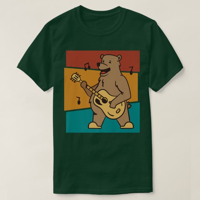Vintage Bärengitarie1401 T-Shirt (Design vorne)