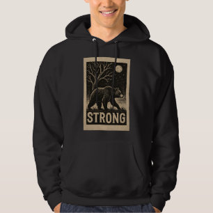 Vintage Bärenstärke Hoodie