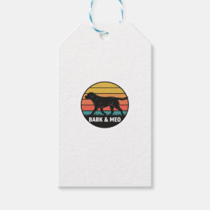 Vintage Bark And Meo Dog Sonnenuntergang-Shirt-Des Geschenkanhänger