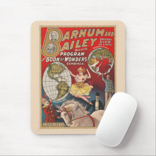 Vintage Barnum-und-Bailey-Programmcover Mousepad